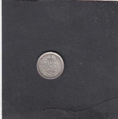 Beschrijving: 10 Cent WILHELMINA